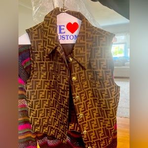 Fendi vest zucca print